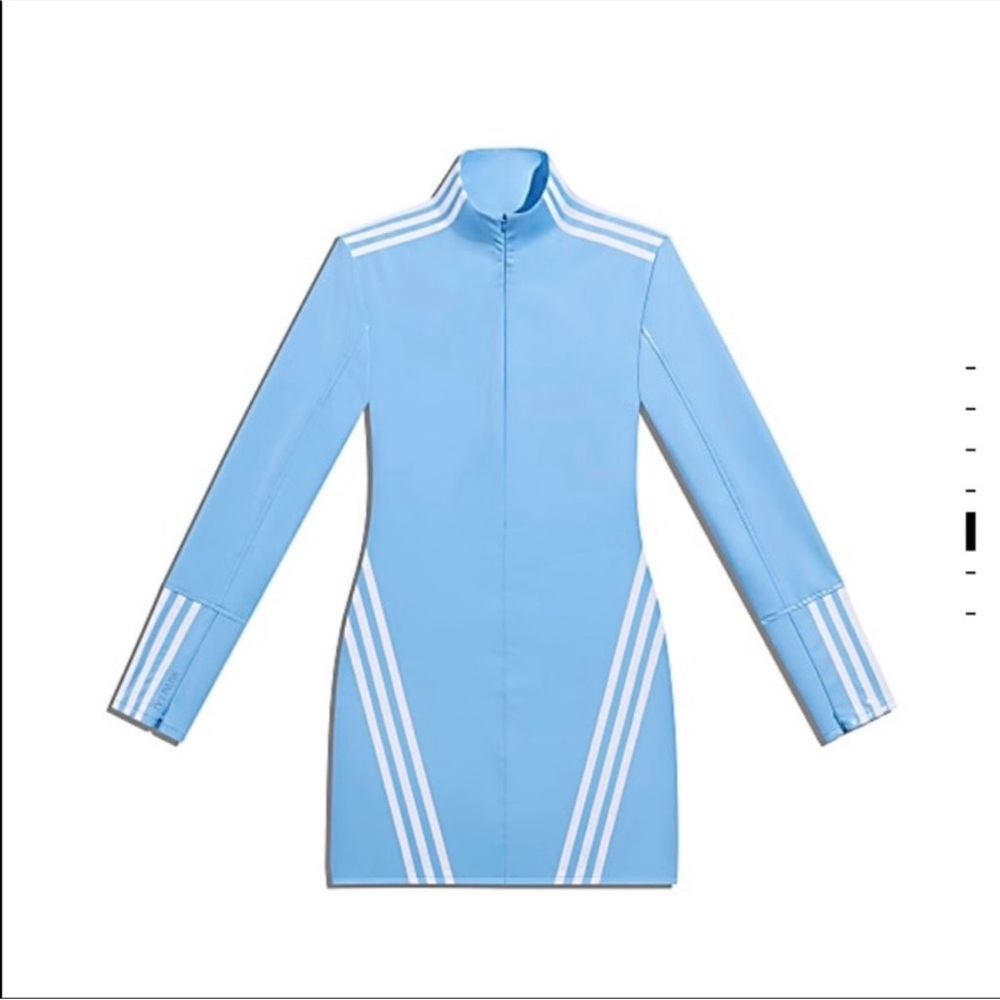 IVY PARK Blue and White Mini Dress